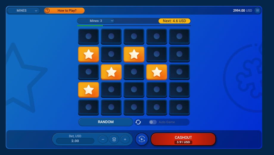 Mines crash game Spribe Mostbet